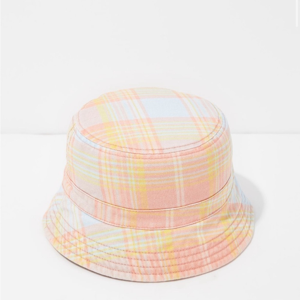 American Eagle Plaid Colorful Bucket Hat